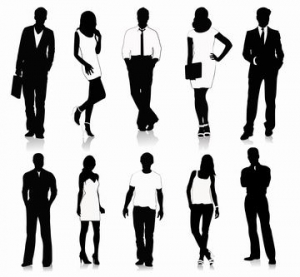 Collection of people silhouettes